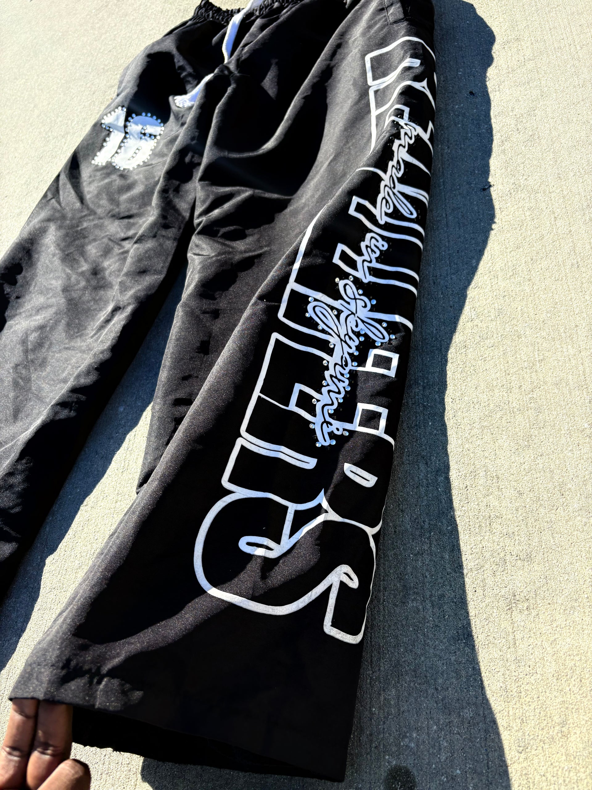 Made In Skyami Rhinestoned Nylons