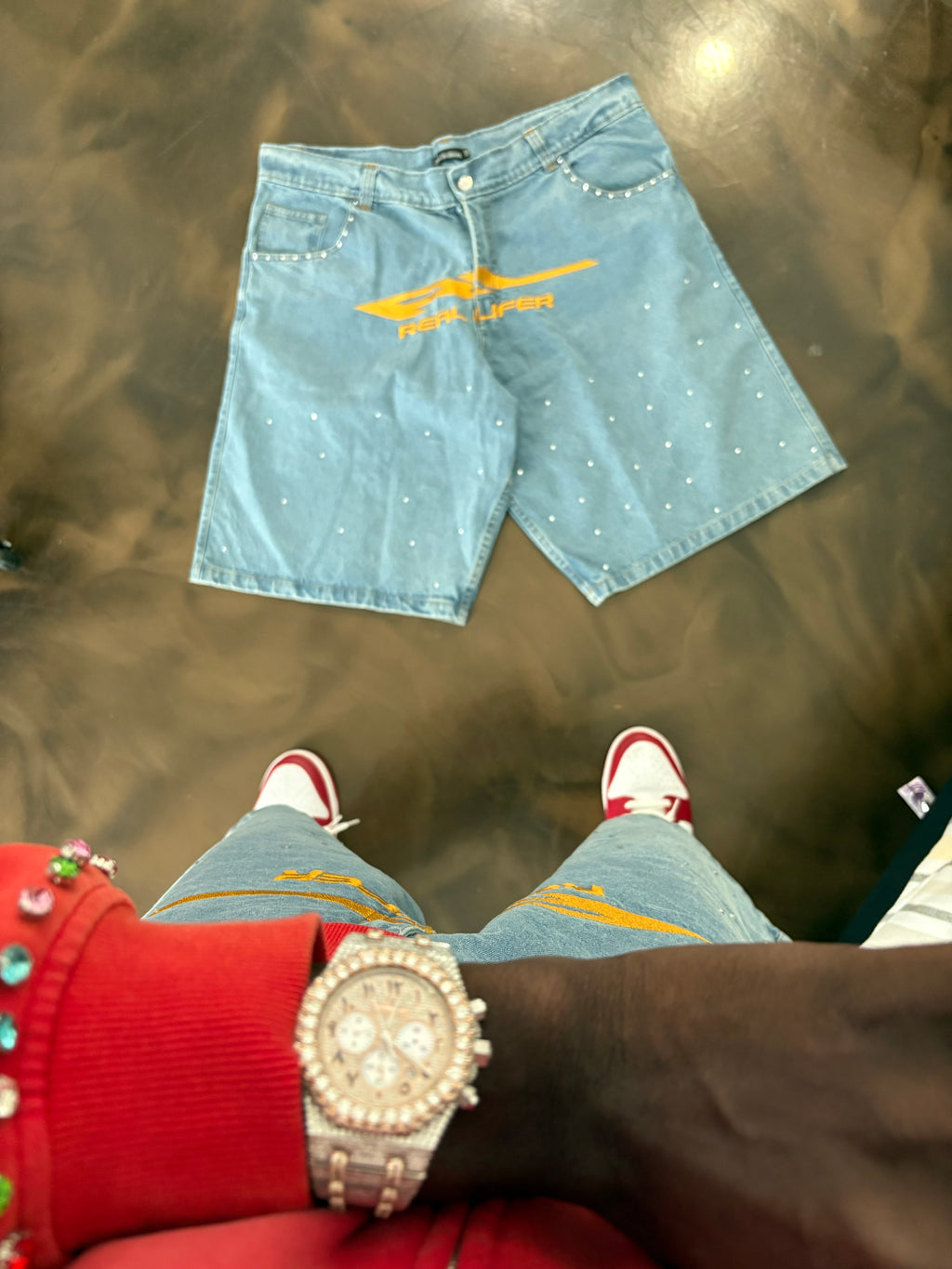 Rl Rhinestone StarBoy Jorts