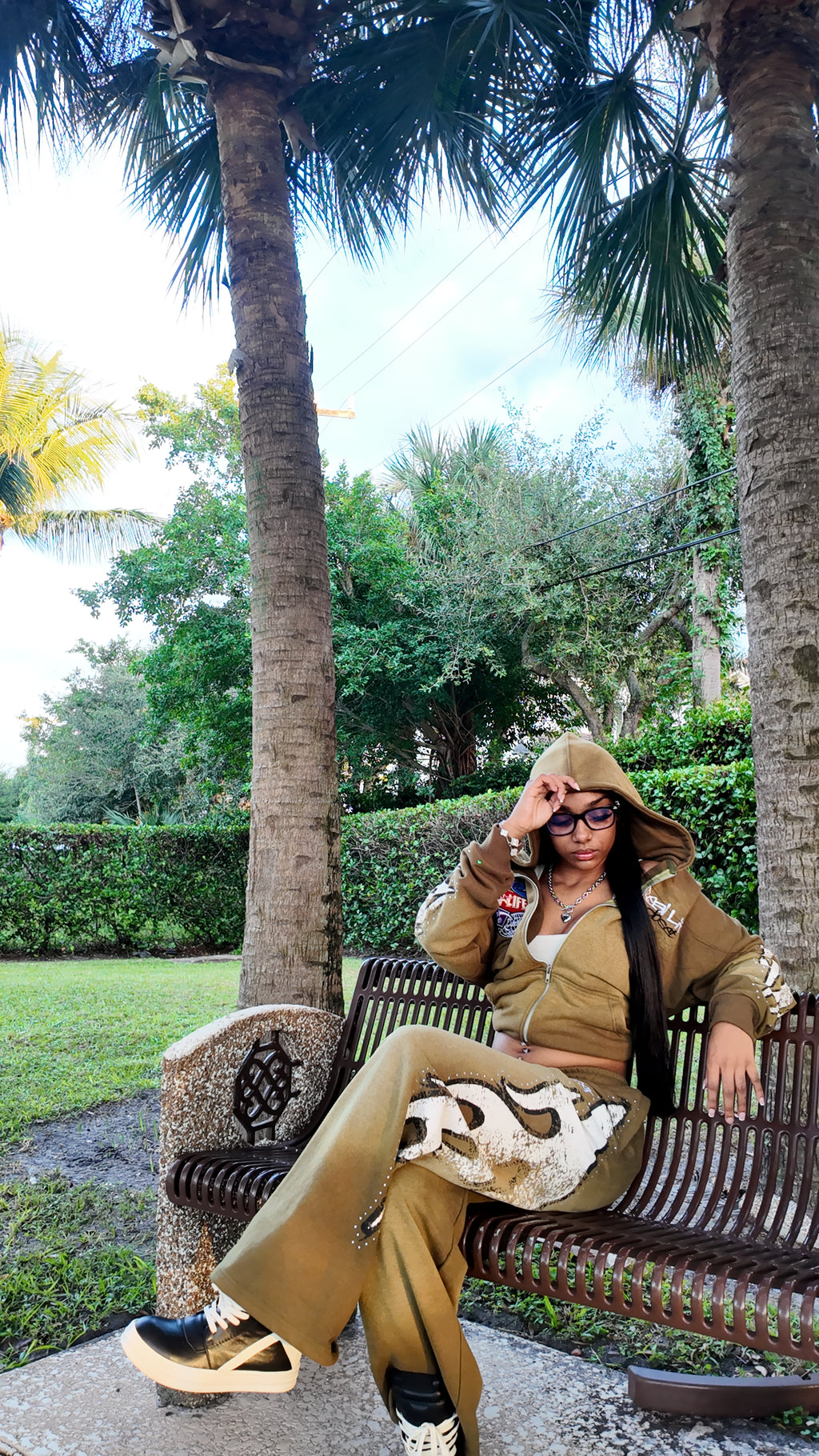 BurnOut Green Rhinestone Jacket