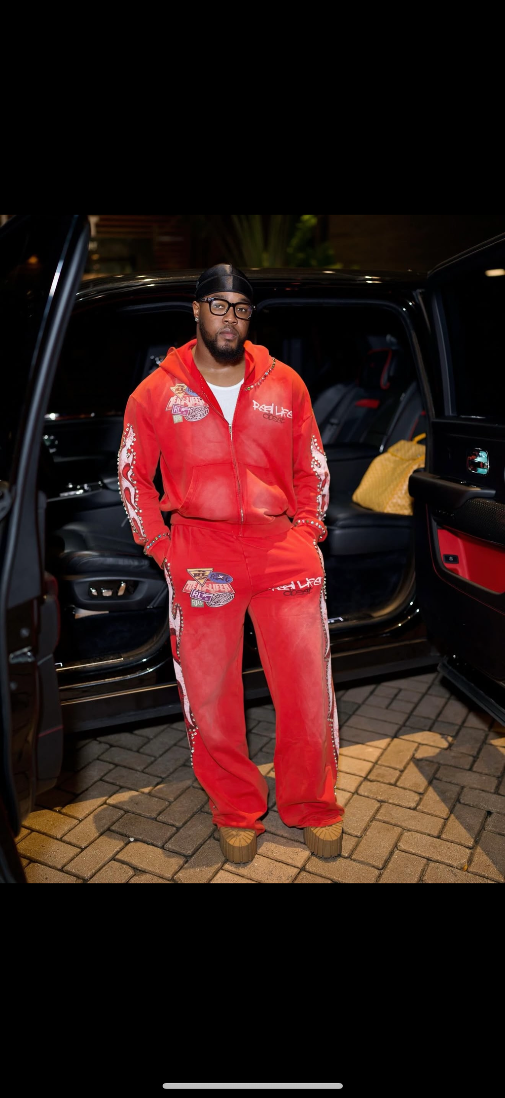 Rubi Red Rhinestone SweatSuit