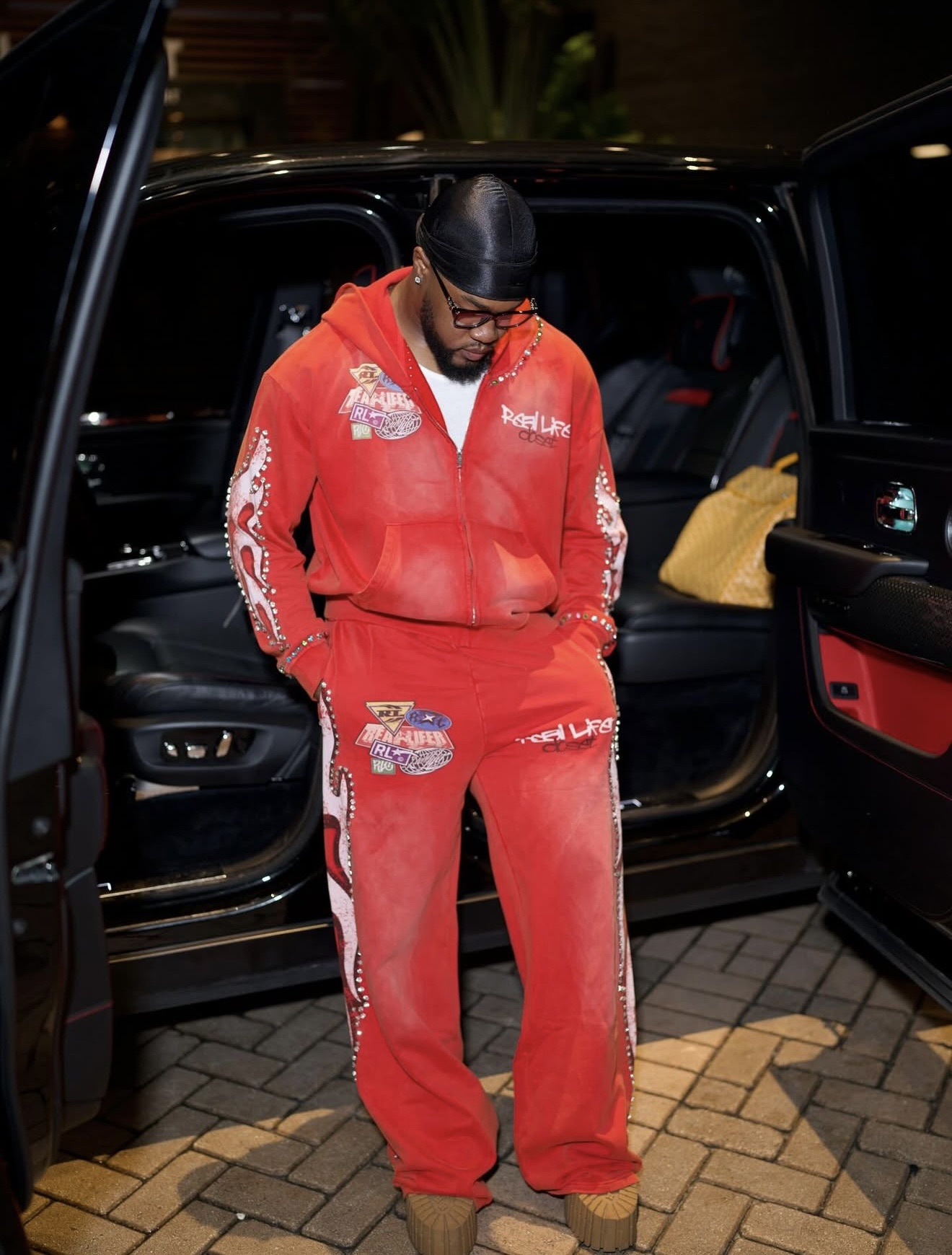 Rubi Red Rhinestone SweatSuit